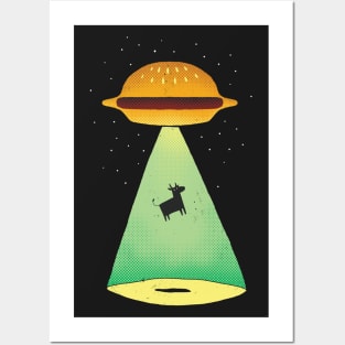 Burger Abduction Posters and Art